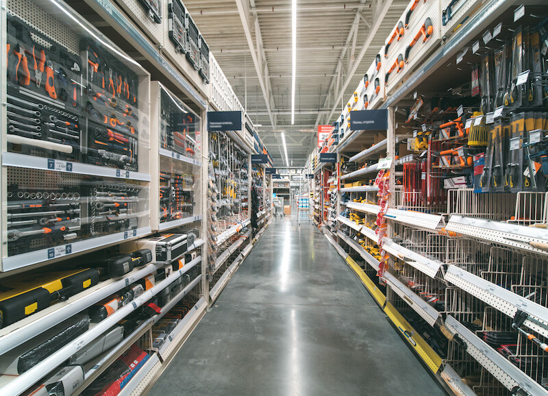 hardware store aisle