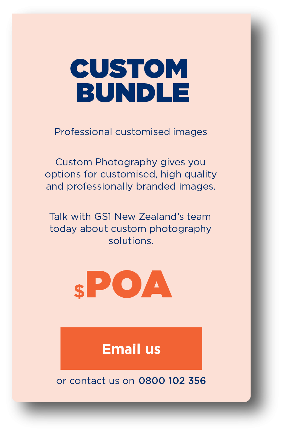 Custom photography bundle with tailored styling and creative product presentation