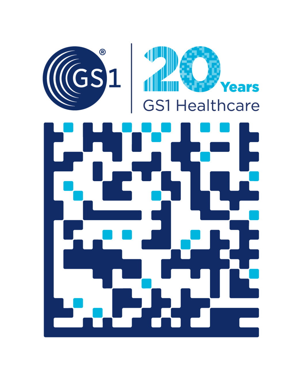 GS1 Healthcare 20th anniversary logo